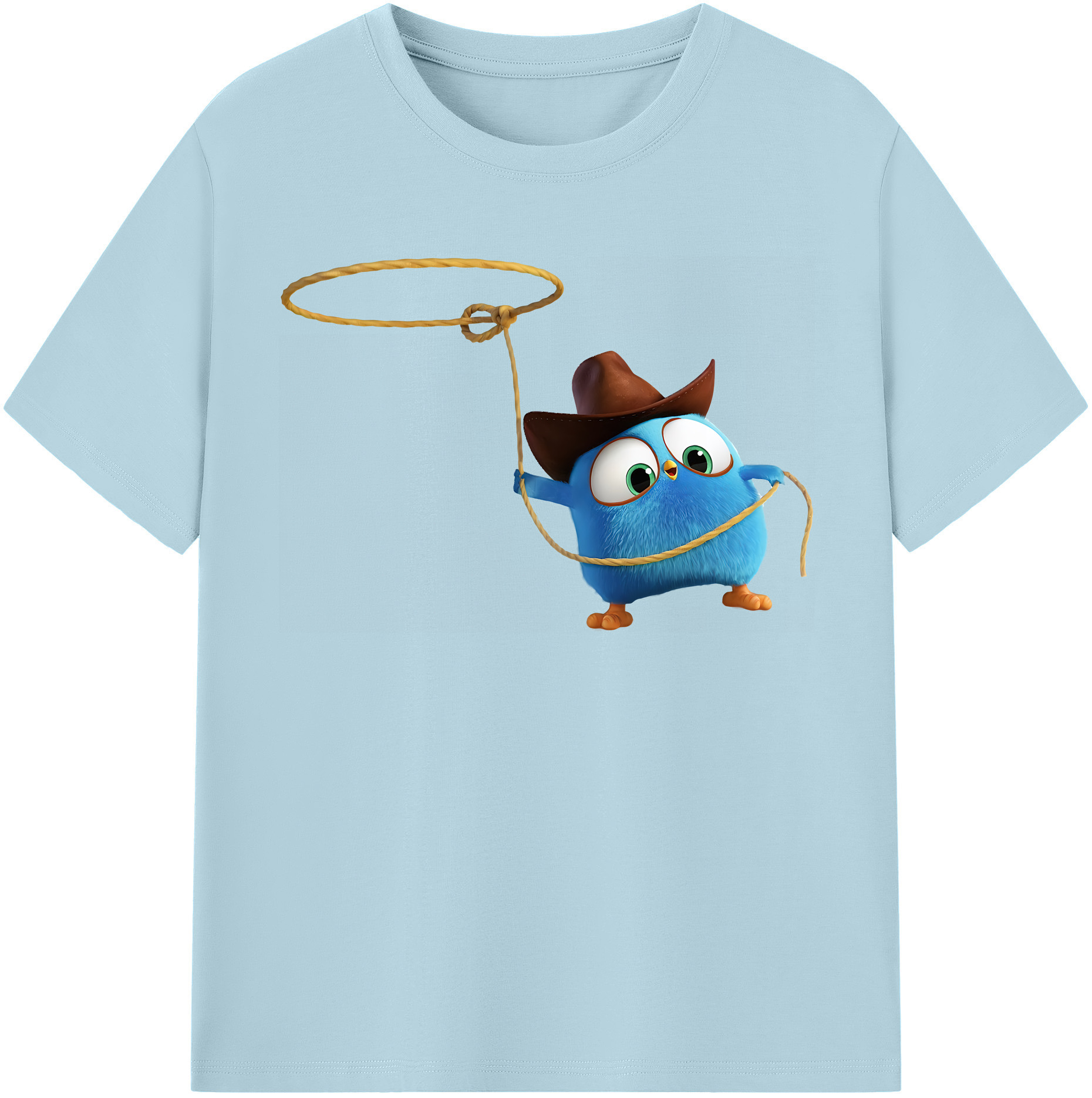 （画像用） Angry Birds アングリーバード 綿100％半袖Tシャツ（フロントプリント）